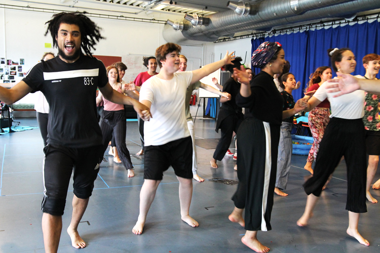 The Tempest - Royal Exchange Theatre Young Company in rehearsal