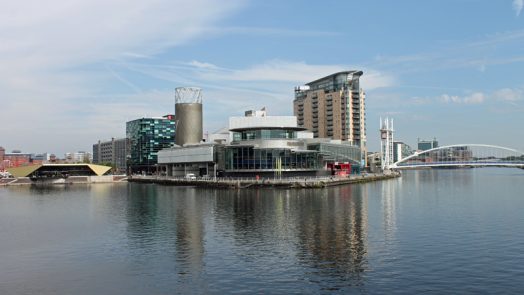 Salford Quays in the sun