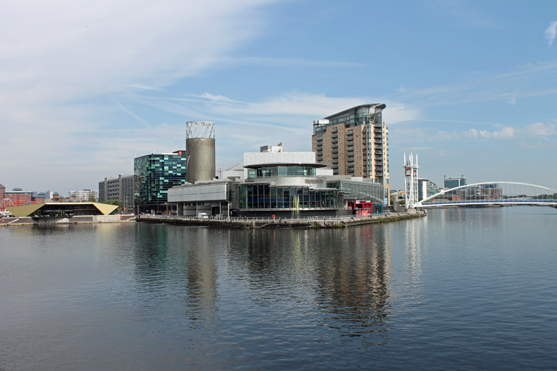 Salford Quays in the sun