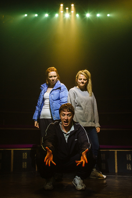 Katherine Pearce, Jack Wilkinson and Charlotte O'Leary in Island Town