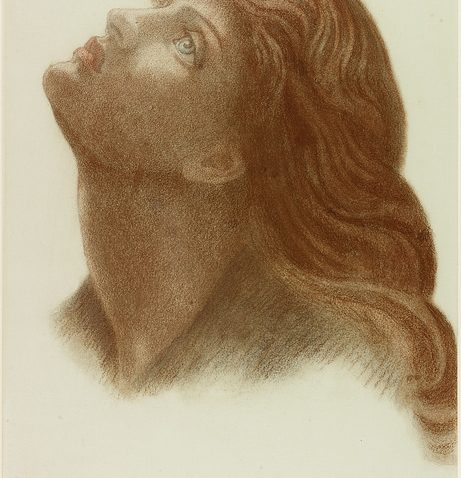 Study for the attendant figures for Astarte Syriaca (chalk on paper) by Rossetti, Dante Gabriel Charles (1828-82); 35.9x50.2 cm; Sunderland Museum & Winter Gardens, Tyne & Wear, UK; This is one of a pair of drawings given by the artist to mark the opening of Sunderland Museum in 1879. Dante Gabriel Rossetti was one of the founding members of the Pre-Raphaelite Brotherhood. He was a friend of the Sunderland cork cutter Thomas Dixon, whose efforts had helped establish Sunderland Museum. The drawing shows one of the two figures either side of Venus in Rossetti's painting 'Astarte Syriaca' (1877).