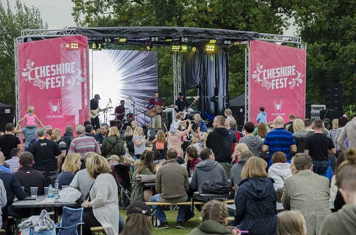 A stage at Cheshire Fest 