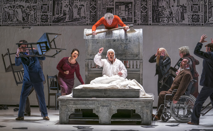 A scene from The Rite Of Spring and Gianni Schicchi, the double bill by Opera North © Tristram Kenton