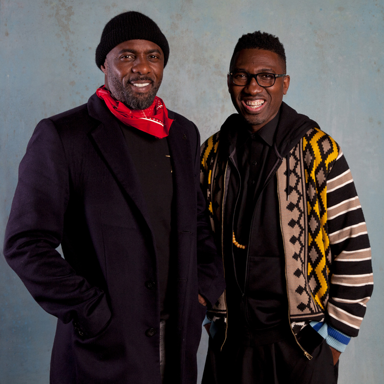Idris Elba with Kwame Kwei-Armah, artistic Director of the Young Vic Theatre © David Sandison 