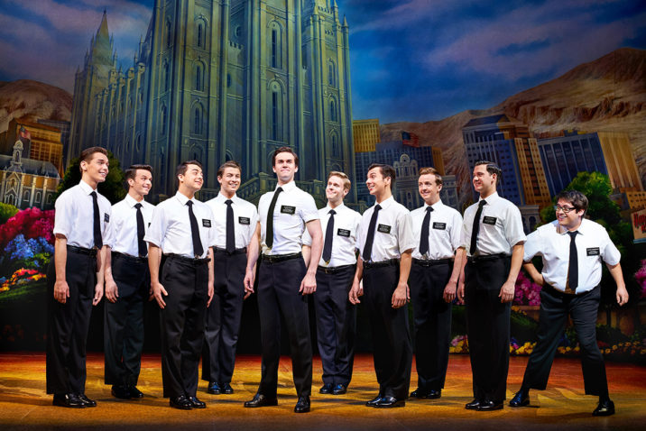 The Book of Mormon cast. Credit: Paul Coltas