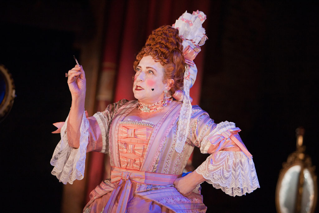 Caroline Quentin as Lady Fancyfull in The Provoked Wife at Swan Theatre, Stratford. Photo by Pete Le May (c) RSC.