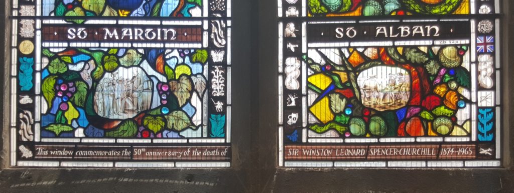 Stained glass window in St Martins Church