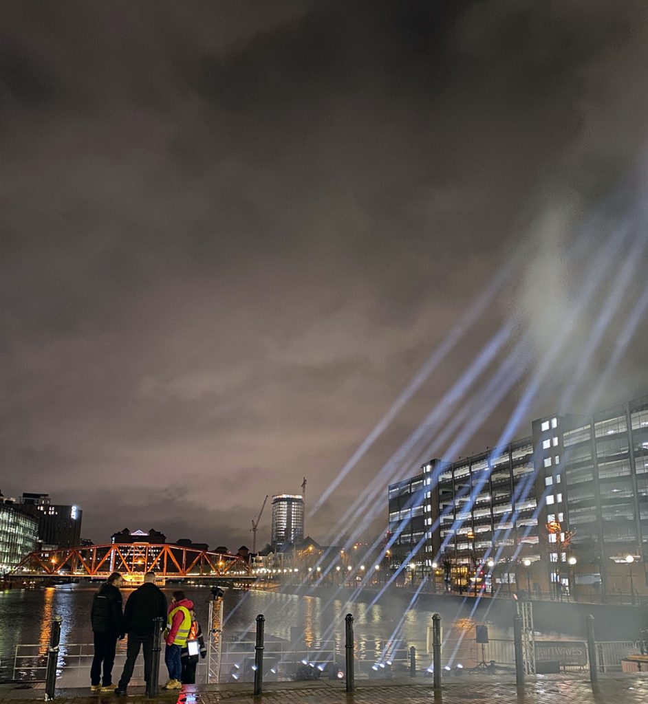 Lightwaves 2019 Light Orchestra, an interactive sound and light installation