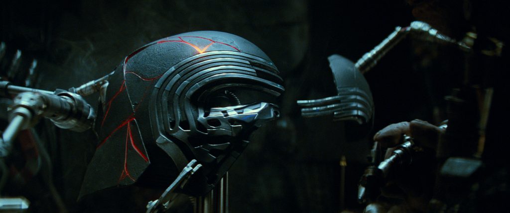 Kylo Ren’s restored helmet in STAR WARS: EPISODE IX. Lucasfilm Ltd. (c) 2019 ILM and Lucasfilm Ltd.