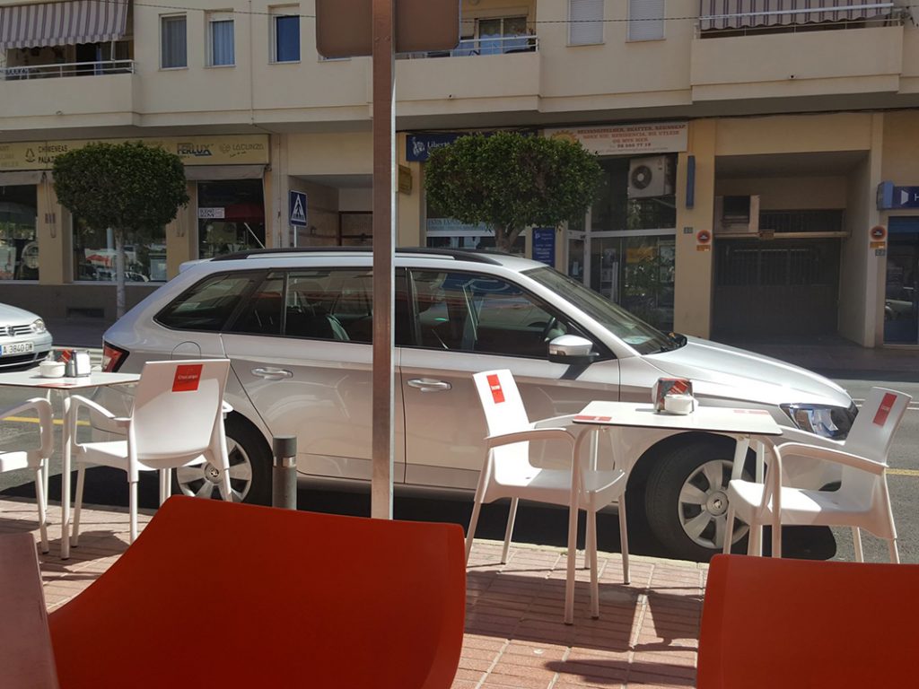 Negotiating a Disabled Parking Space in Benidorm