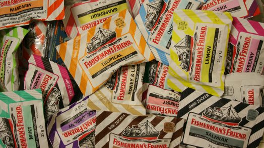 Packets of Fisherman's Friends