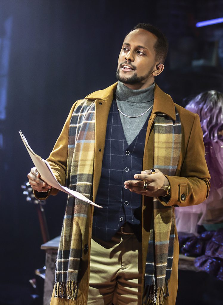 Ahmed Hamad (Benny) in RENT at Hope Mill Theatre. Photographer Pamela Raith