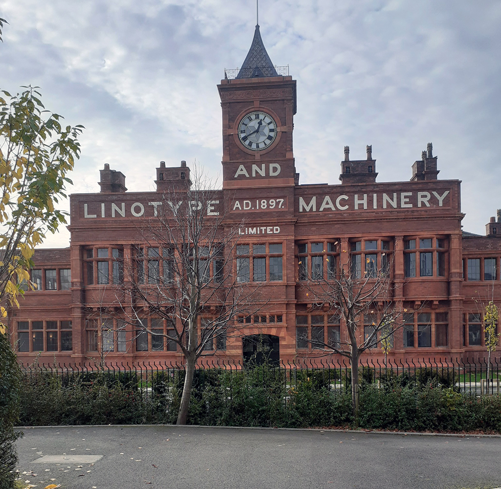 The Linotype and Machinery Company building in Altrincham
