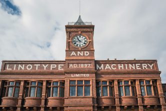 The Linotype and Machinery Company building in Altrincham