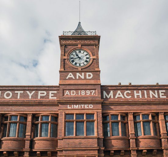 The Linotype and Machinery Company building in Altrincham
