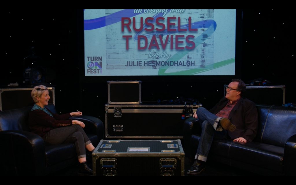 Julie Hesmondhalgh and Russell T Davies
