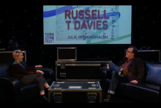 Julie Hesmondhalgh and Russell T Davies