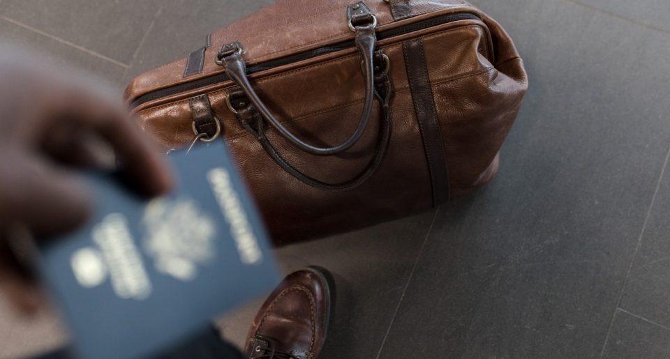 Passport and bag