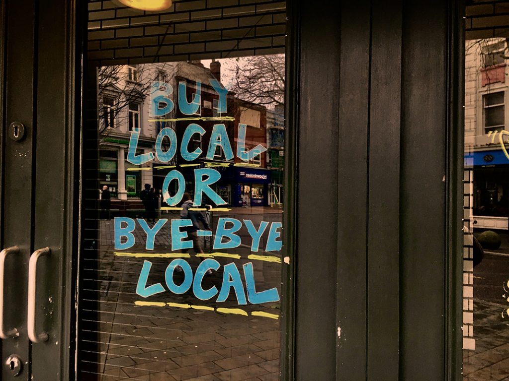 Shop local  Photo by Arthur Franklin on Unsplash