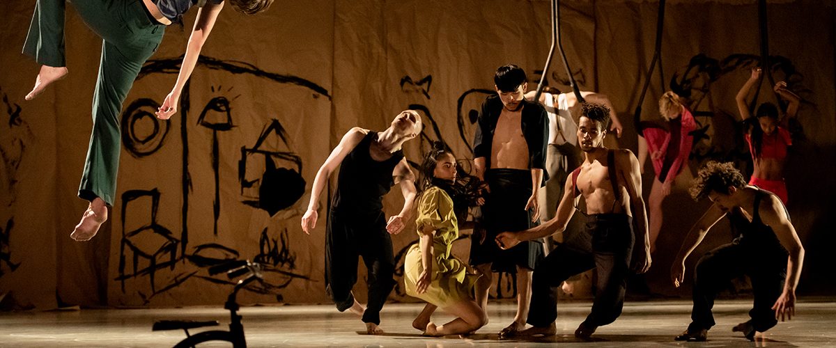 Rambert dancers in Wim Vandekeybus' Draw From Within © Camilla Greenwell