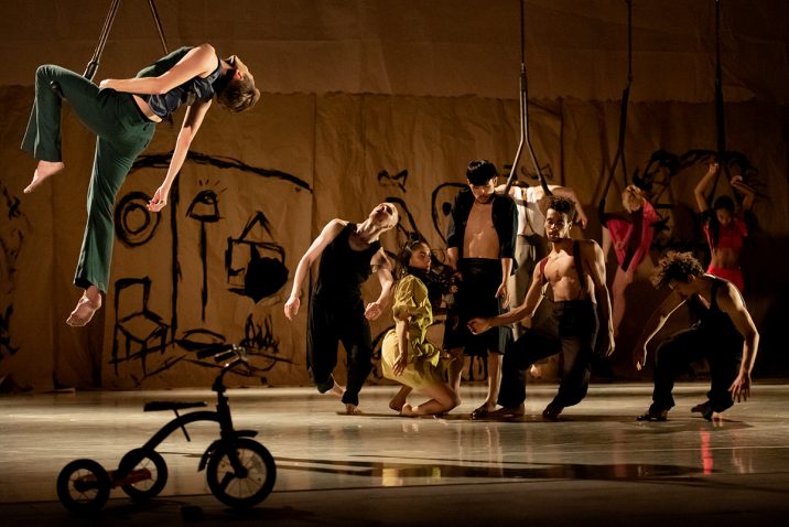 Rambert dancers in Wim Vandekeybus' Draw From Within © Camilla Greenwell