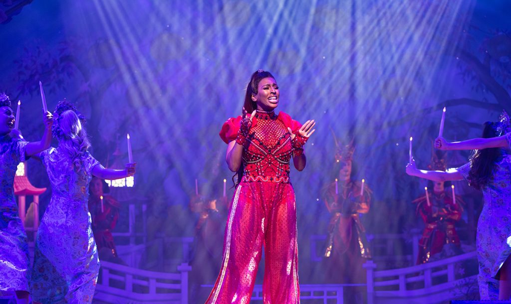 Alexandra Burke in Aladdin, Manchester Opera House Pic copyright Phil Tragen 2021