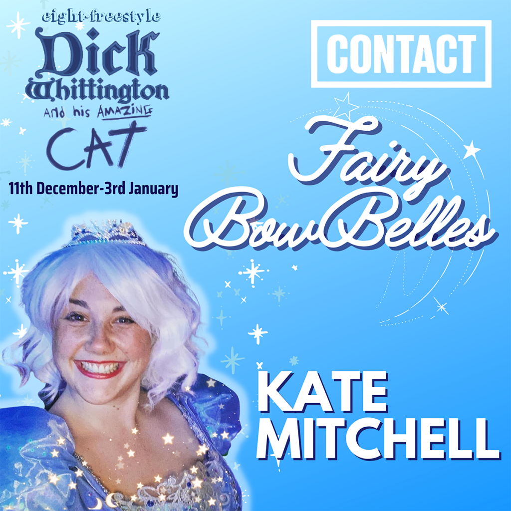 Kate Mitchell as Fairy Bow Belles in Dick Whittington at Contact