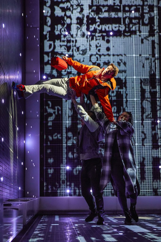 David Breeds (Christopher) in 'The Curious Incident of the Dog in the Night-Time'. Photo credit Brinkhoff-Moegenburg