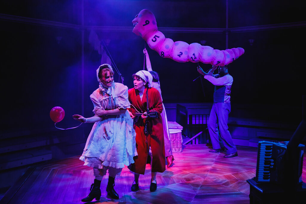 Jessica Dives and Zoe West in A Christmas Carol Photo by Patch Dolan