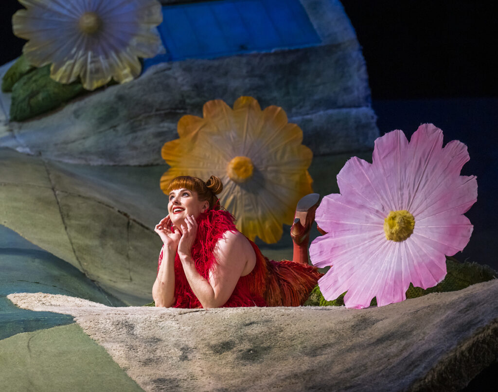 A scene from The Cunning Little Vixen by Opera North ©Tristram Kenton
