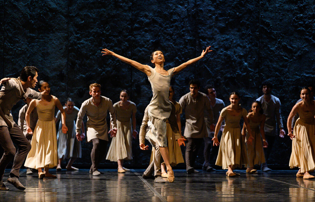 Erina Takahashi and English National Ballet in Akram Khan's Giselle © Laurent Liotardo