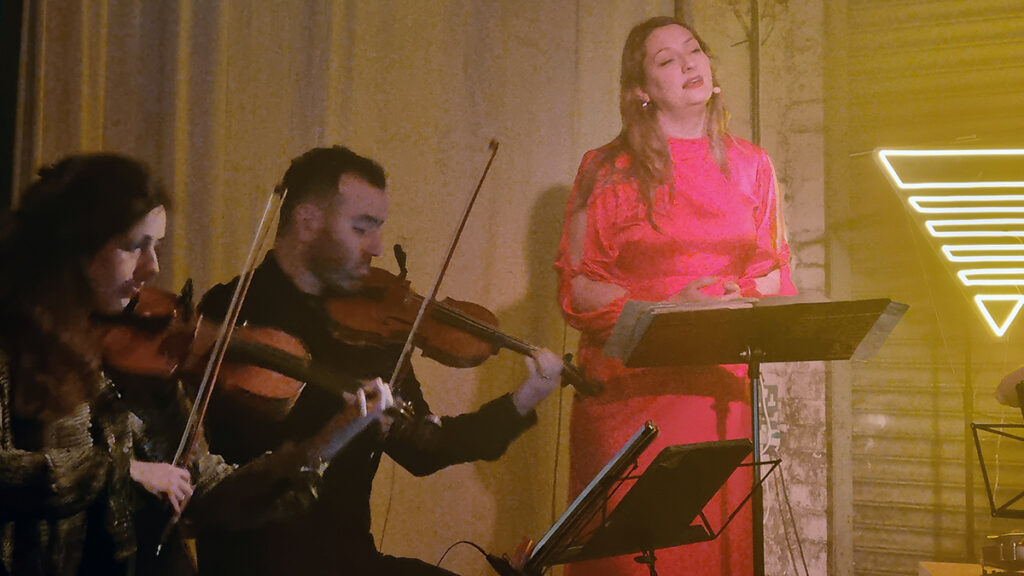 Solem Quartet and Alice Zawadzki at The White Hotel. Image by Reece Donlan.