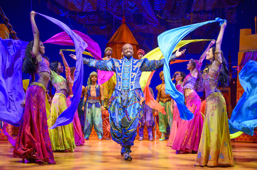 Yeukayi Ushe (Genie) in Disney Aladdin the Musical