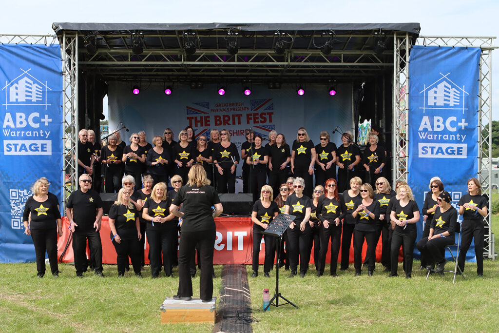 Choir at The Brit Fest. Image by Mick Byrne Photography