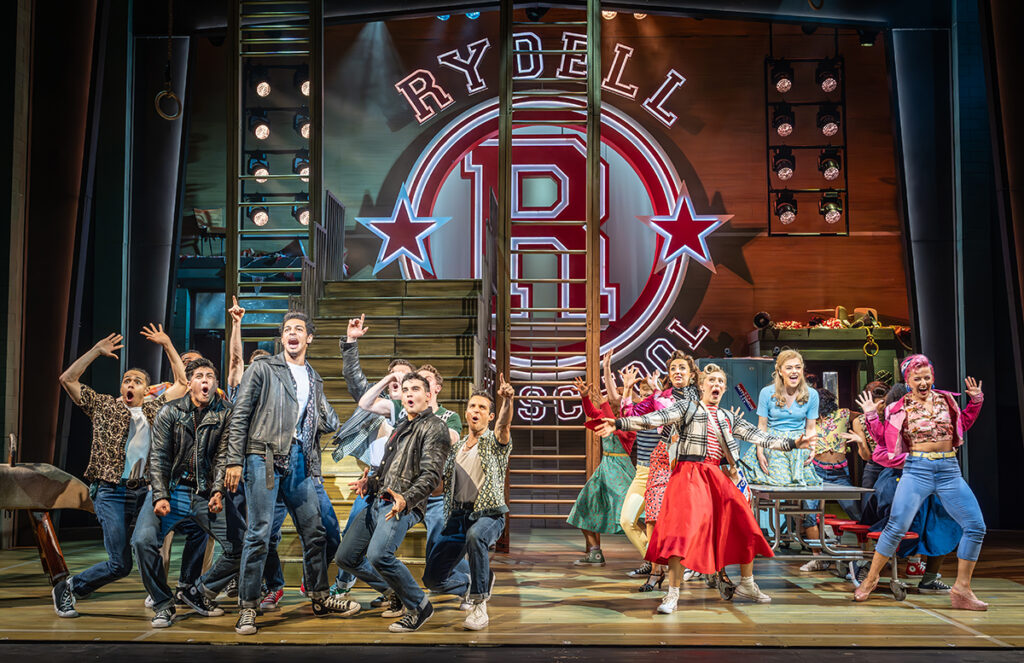 The cast of GREASE UK & Ireland Tour. Credit Marc Brenne