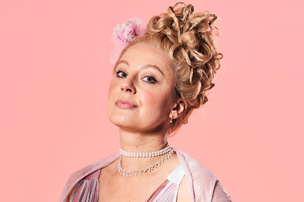 Laura Littlewood as Mrs Bradman. Photo by Claire Angel