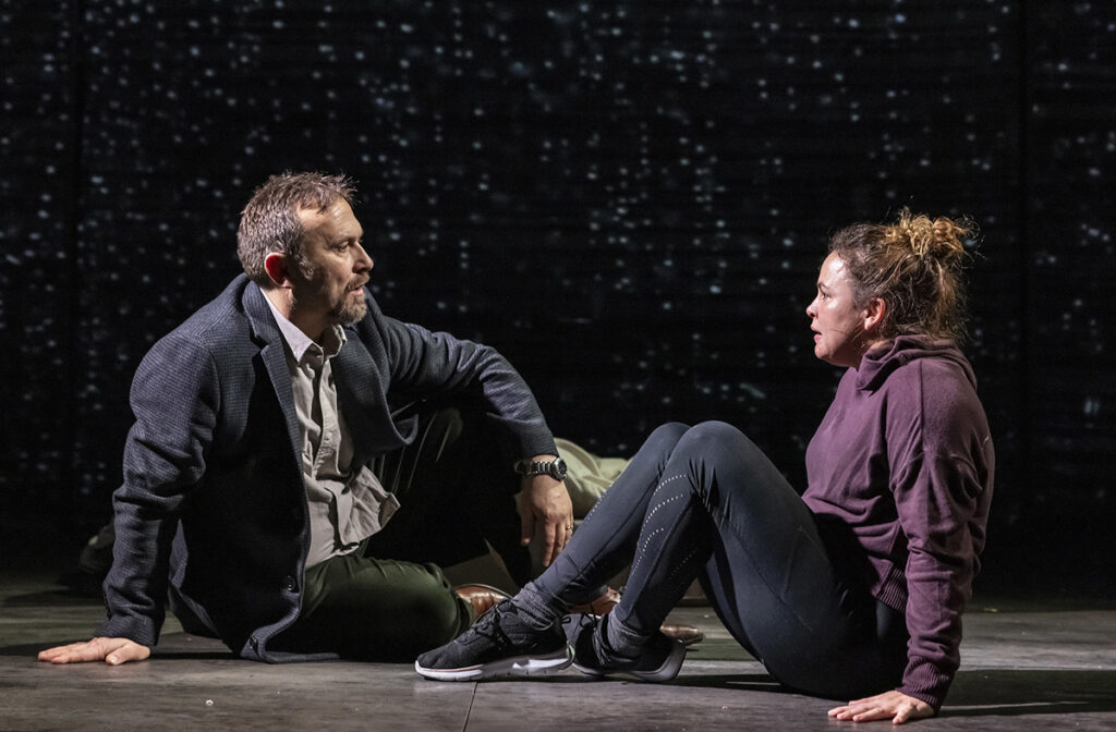 Jason Merrells as Tom Watson and Giovanna Fletcher as Rachel Watson (c) Pamela Raith