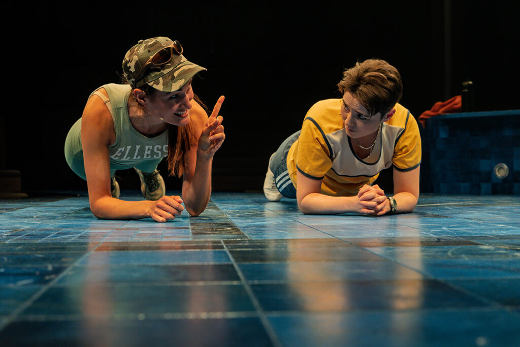 L2R - Annie Kirkman, Jo Patmore in Love's Labour's Lost. Credit Patch Dolan