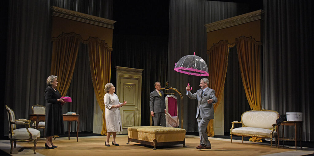 CAROLINE QUENTIN ANNE REID JAMES WILBY & JAMES DREYFUS in By Royal Appointment Photo nobby@nobbyclark.co.uk