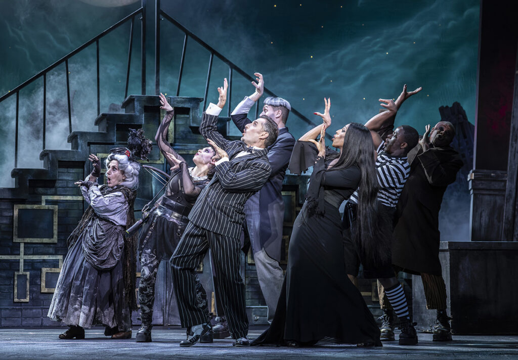 Cast of The Addams Family UK Tour - Credit Pamela Raith