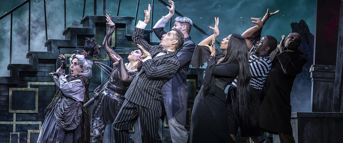 Cast of The Addams Family UK Tour - Credit Pamela Raith