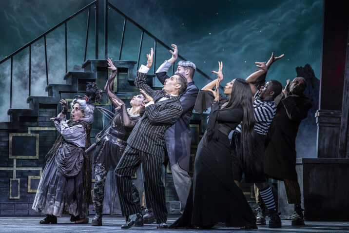 Cast of The Addams Family UK Tour - Credit Pamela Raith