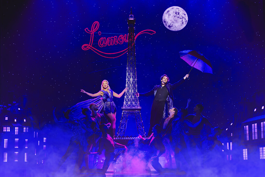 Verity Thompson as Satine and Nate Landskroner as Christian Photo credit – Matt Crockett