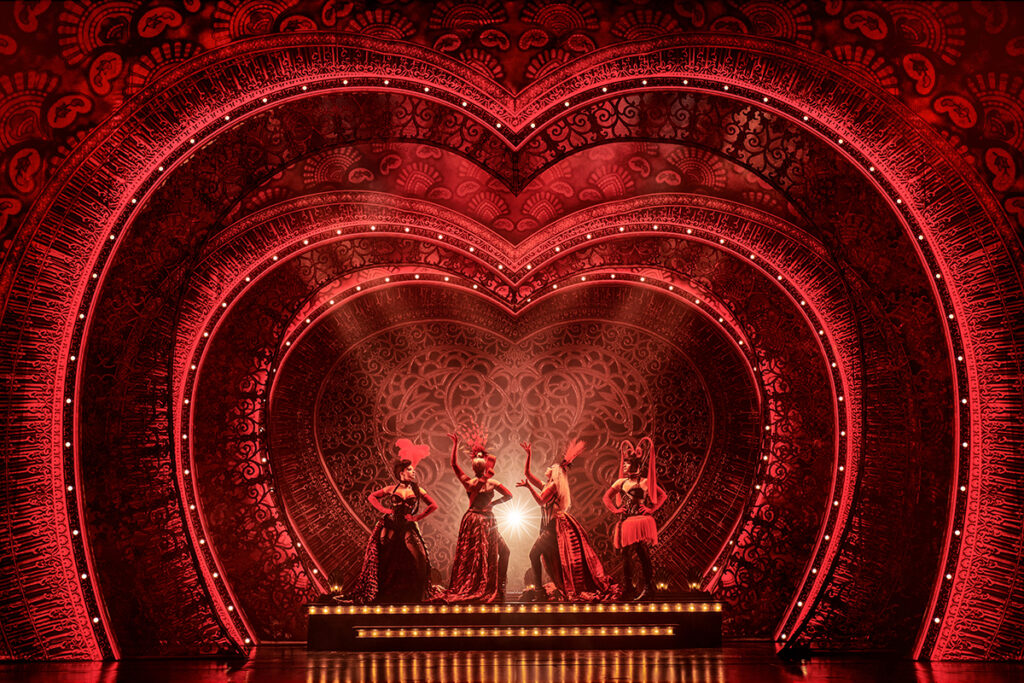 (L-R) Ellie Jane Grant as La Chocolat, Kahlia Davis as Nini, Summer Priest as Arabia and Scott Sutcliffe as Baby Doll Photo credit – Matt Crockett