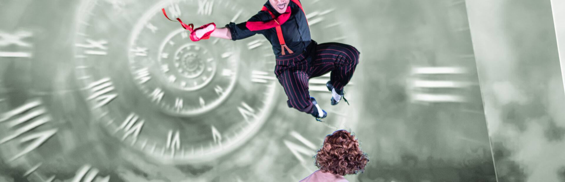Matthew Bourne's production of THE RED SHOES. Glenn Graham (Grischa Ljubov) and Ashley Shaw (Victoria Page). Photo by Johan Persson
