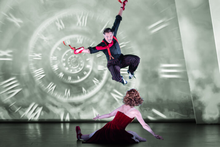 Matthew Bourne's production of THE RED SHOES. Glenn Graham (Grischa Ljubov) and Ashley Shaw (Victoria Page). Photo by Johan Persson