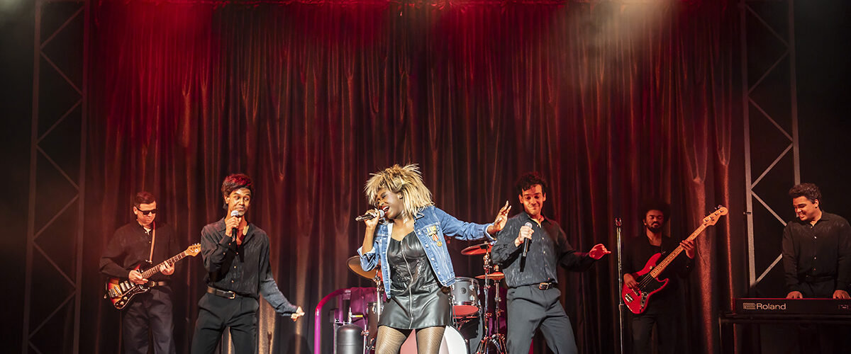 TINA - THE TINA TURNER MUSICAL. Jochebel Ohene MacCarthy (Tina Turner) and Company. Photo by Johan Persson