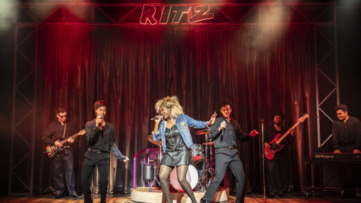 TINA - THE TINA TURNER MUSICAL. Jochebel Ohene MacCarthy (Tina Turner) and Company. Photo by Johan Persson