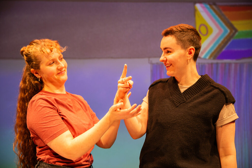 Em Prendergast and Zoe McWhinney in Barrier(s) - credit Becky Bailey Photography