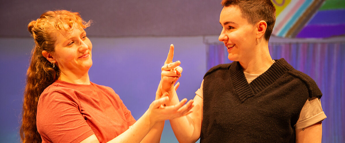 Em Prendergast and Zoe McWhinney in Barrier(s) - credit Becky Bailey Photography